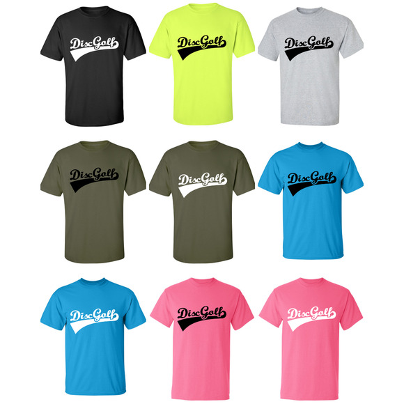 Disc Golf T Shirt DISCGOLF LOGO Discgolfer Discgolfing Shirt - Picture 3 of 16